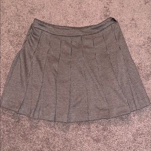 Plaid pleated skirt